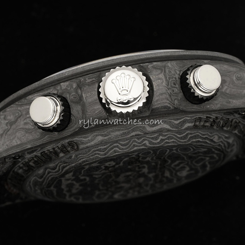 Rolex Daytona DiW Carbon Fiber Gold Accent Clone 4130 (Copy)