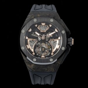 AP Royal Oak Concept Tourbillon Carbon Clone with forged carbon case and skeleton tourbillon dial