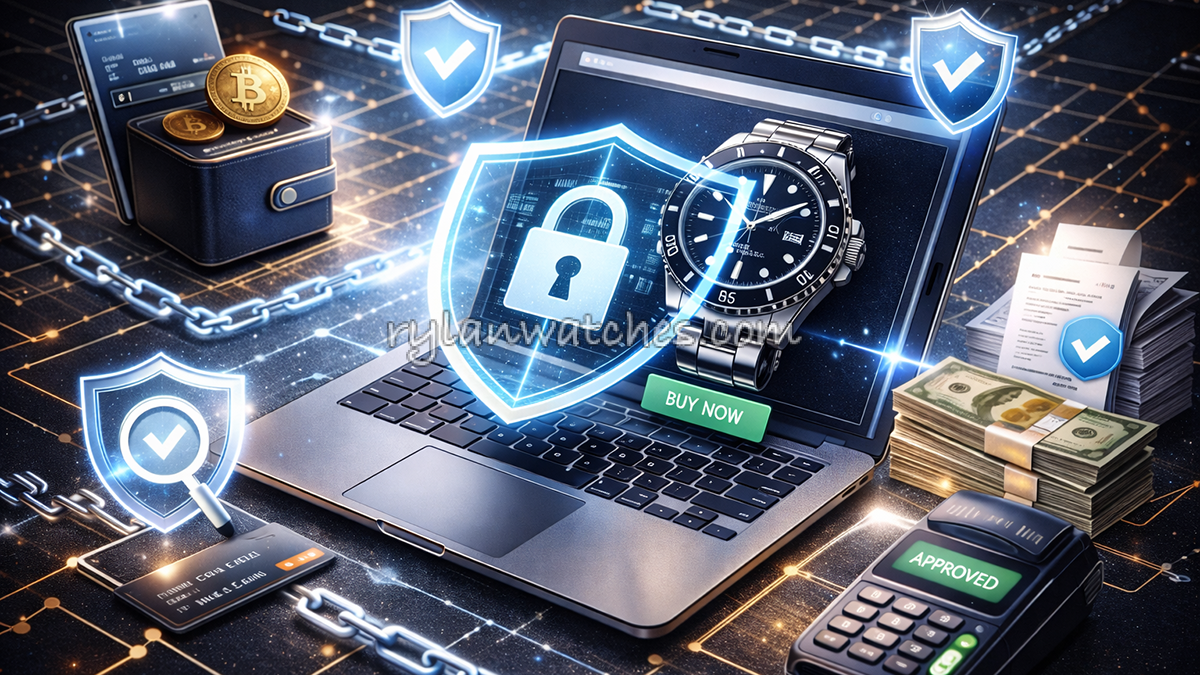 luxury watch online purchase security