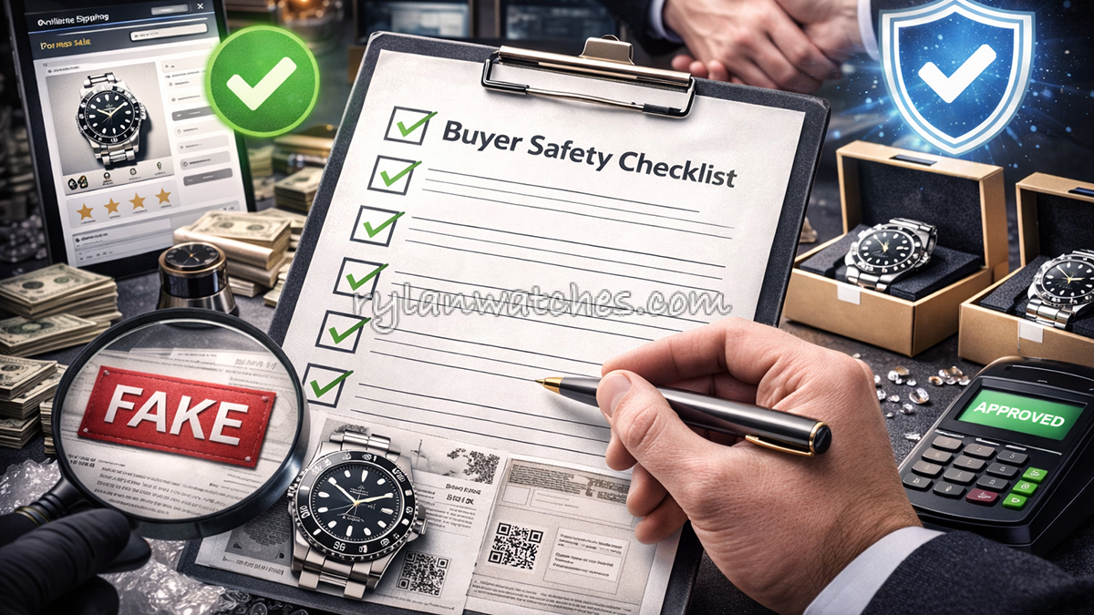 replica watch scams buyer safety checklist