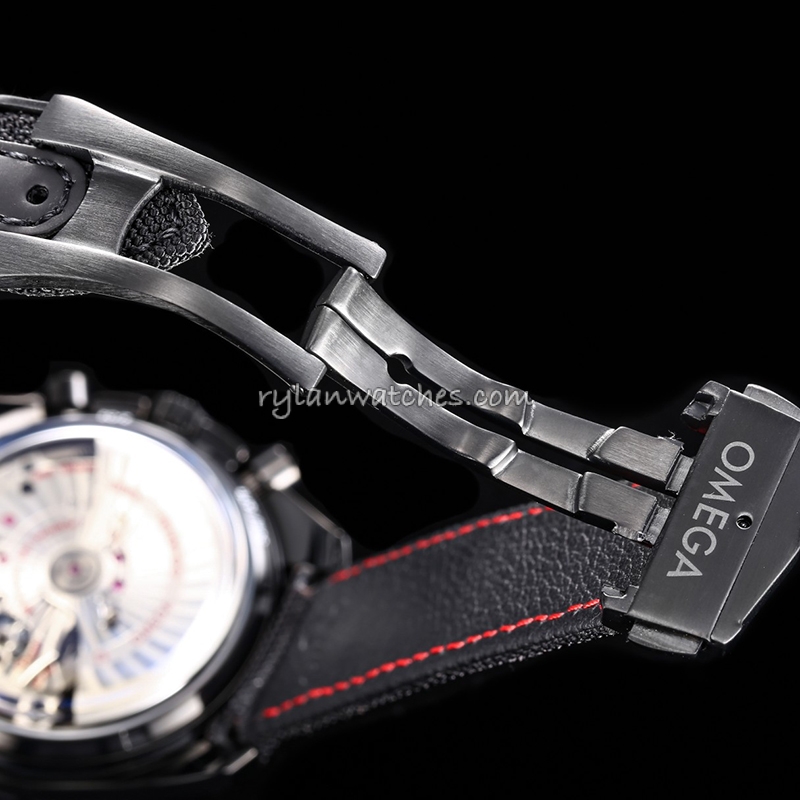 Co-Axial chronograph black dial luxury watch