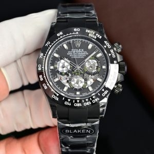 Rolex Daytona carbon black skeleton super clone watch